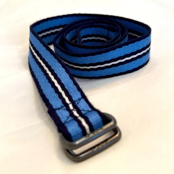 Polo Ralph Lauren boys blue and white canvas belt. size S. - Picture 2 of 7